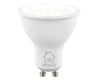 DELTACO SMART H LED lamp GU10 WiFI 2.4GHz 5W 470lm Dim 2700K6500K SH-LGU10W - 1308501 - zdjęcie 1